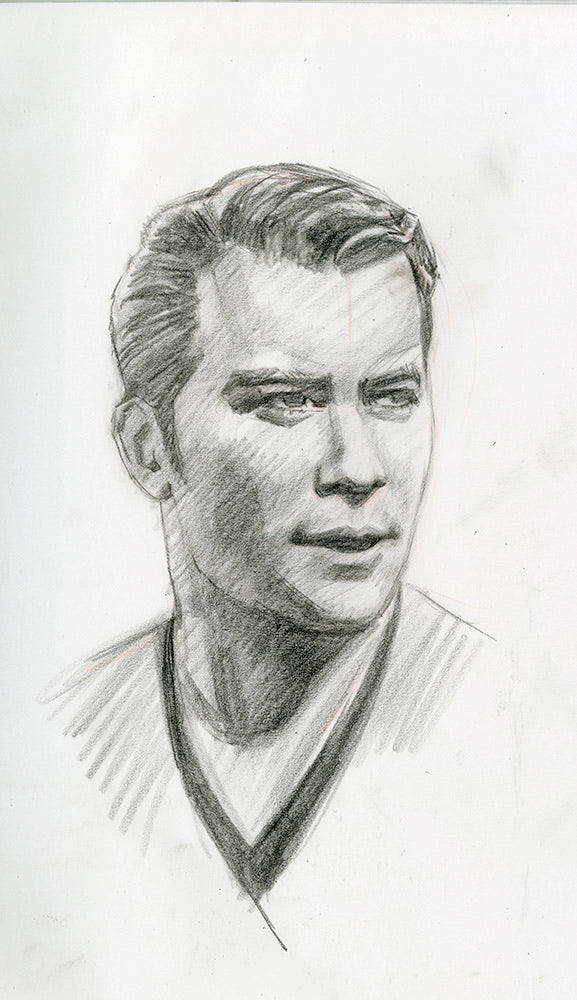 Captain Kirk Pencil Sketch