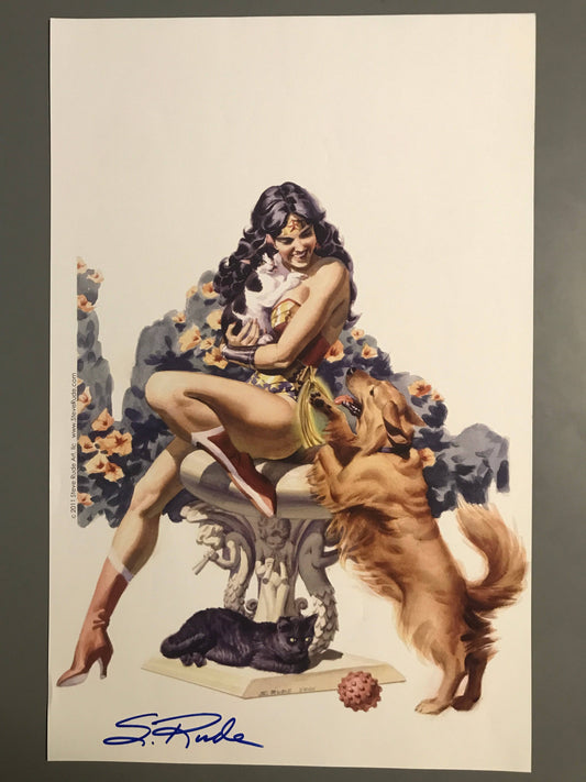 Wonder Woman Playtime Print 11x17 - Steve Rude Art