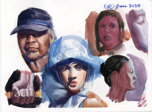 Mandalorian Star Wars Study - Steve Rude Art