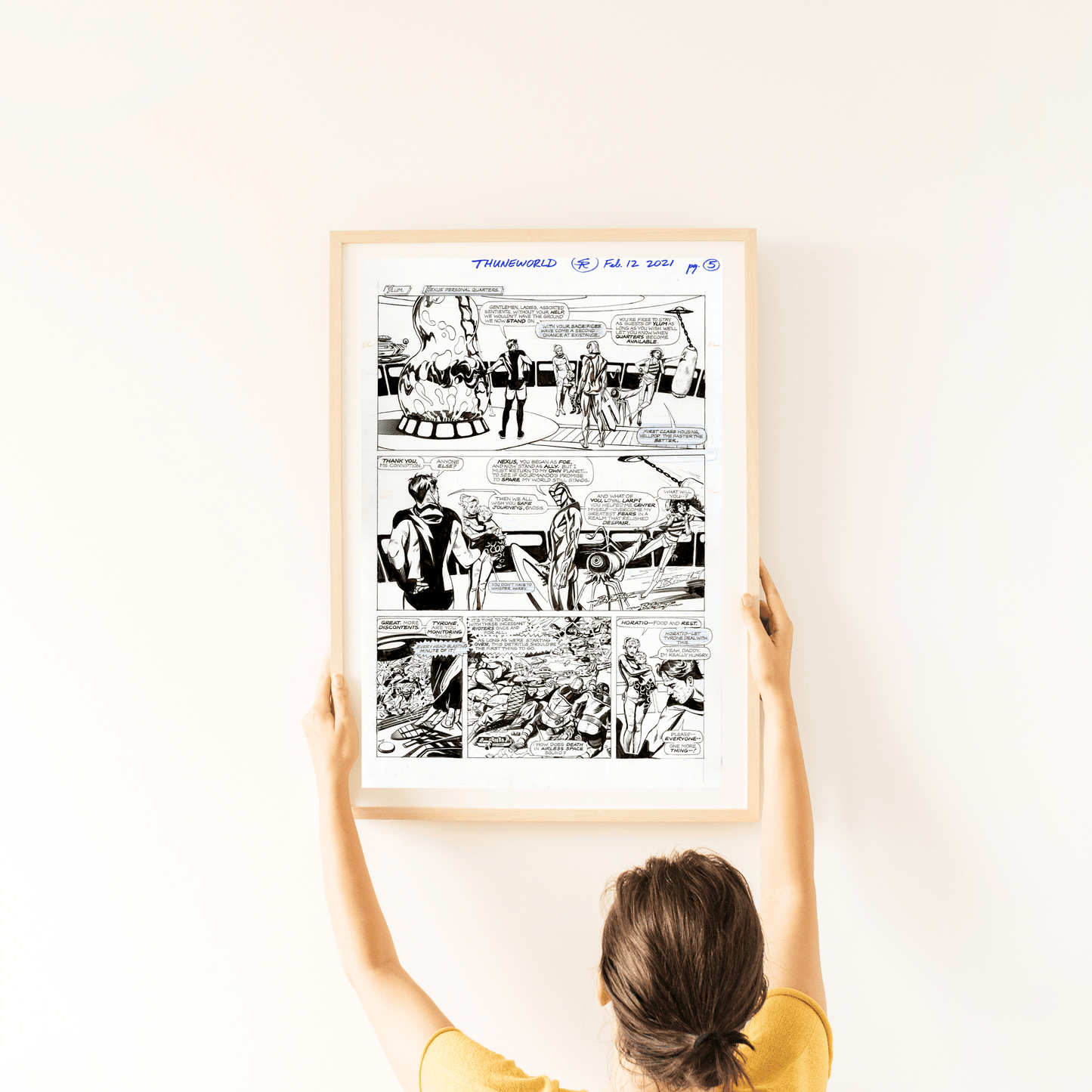 Nexus Battle for Thuneworld Original Art Newspaper Strip V2 Page #05 - Steve Rude Art