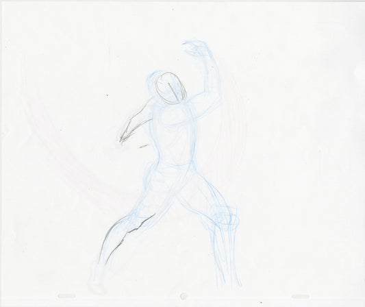 Nexus Throwing Left Pose Animation - Steve Rude Art