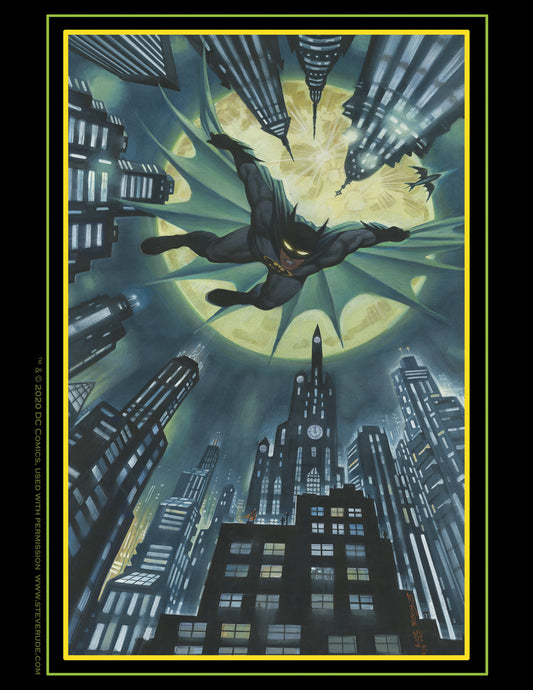 Batman over Gotham Print 8.5"x11", Signed Exclusive