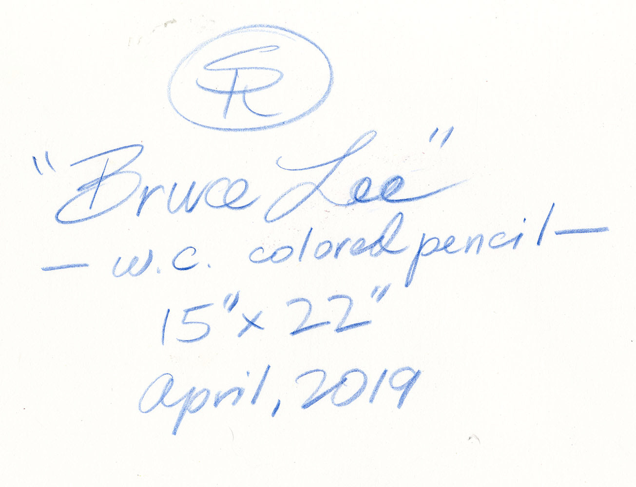 Bruce Lee Watercolor/Colored Pencil April 2019 Study
