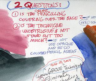 Oversized 14x26" Batman, Hellboy Double Sided Study - Steve Rude Art