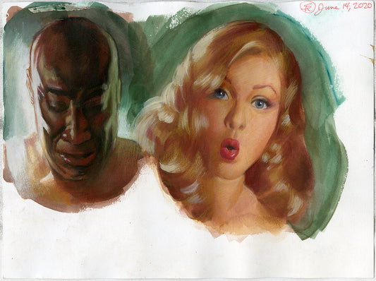 Green Mile and a Andrew Loomis/Misulbu Study Double Sided