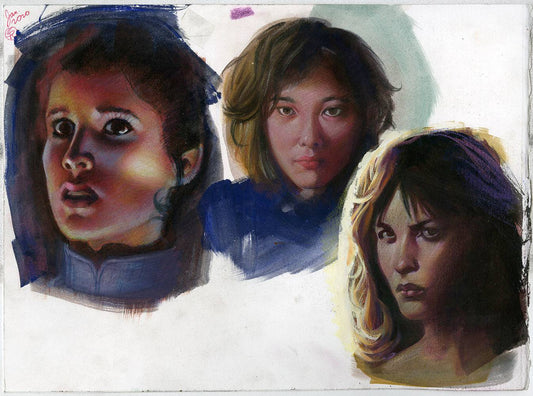 Star Wars and Police Academy Study 2020 Double Sided - Steve Rude Art