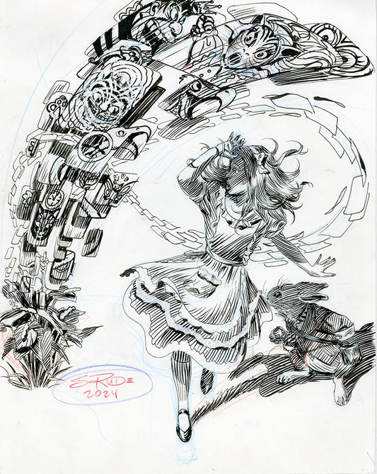 11x17 Full Figure Commission - Steve Rude Art