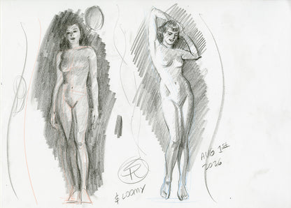 Andrew Loomis Sketch from Livestream - Steve Rude Art