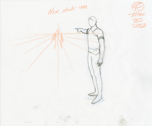 Horatio Pointing with Right Hand Set of 3 - Steve Rude Art