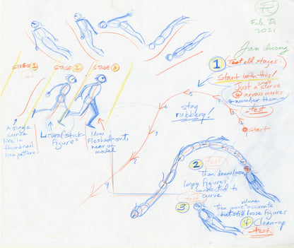 Judah Fighting Movements (Set of 26) Animation - Steve Rude Art