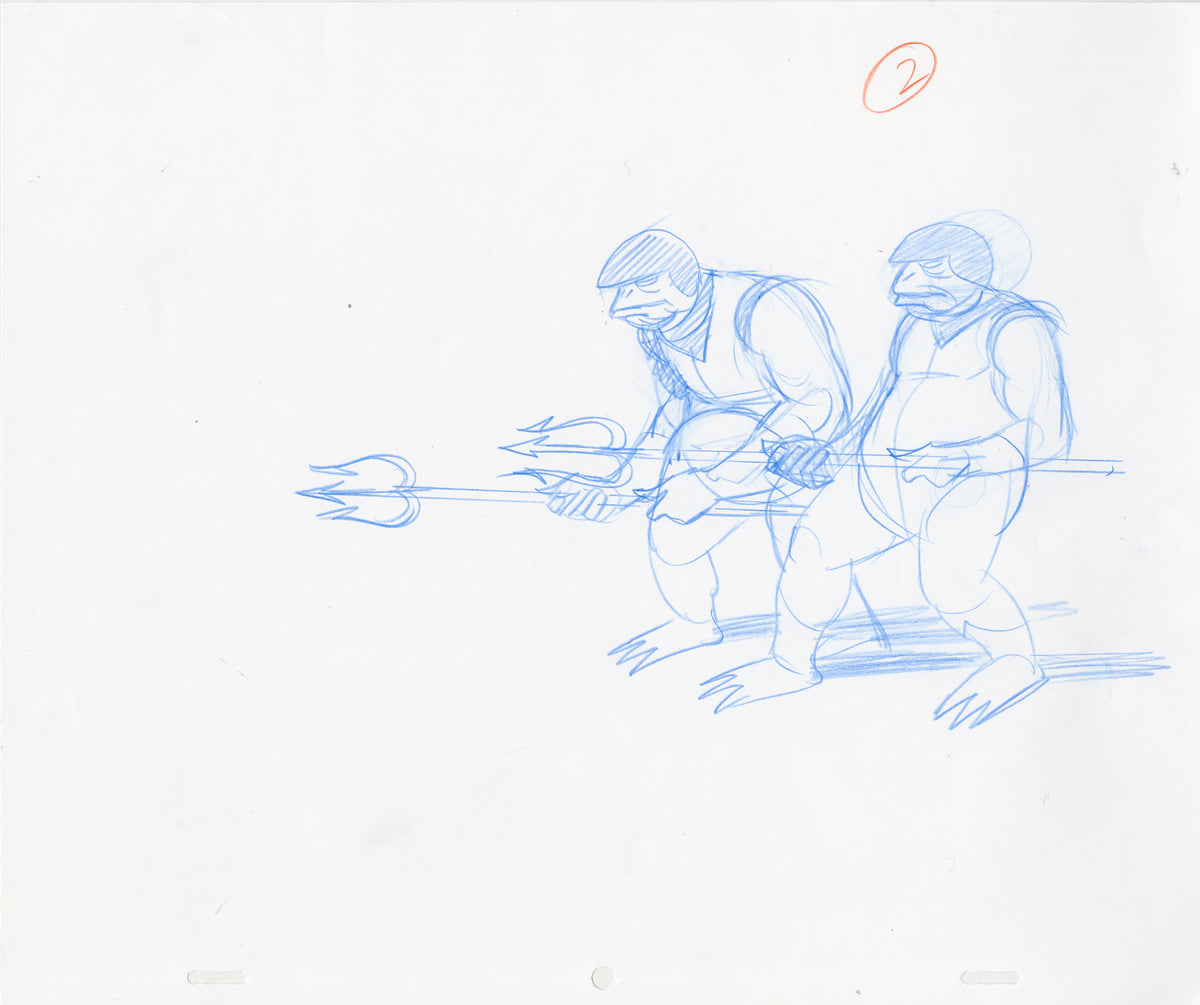 Lizard Fighters Set of 2 - Steve Rude Art