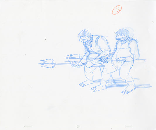 Lizard Fighters Set of 2 - Steve Rude Art