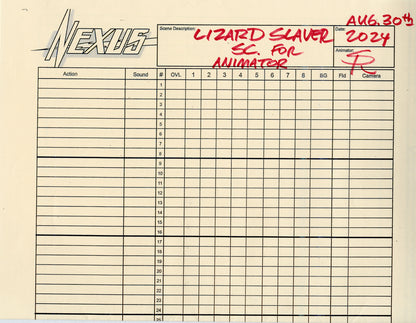 Lizard Slavers Space Ghost (Set of 10) Animation - Steve Rude Art