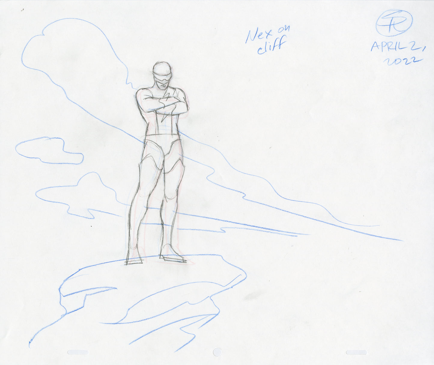 Nexus on Cliff Double-sided Animation