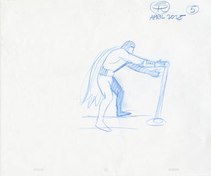 Space Ghost Pulling a Lever (Set of 7) Animation - Steve Rude Art