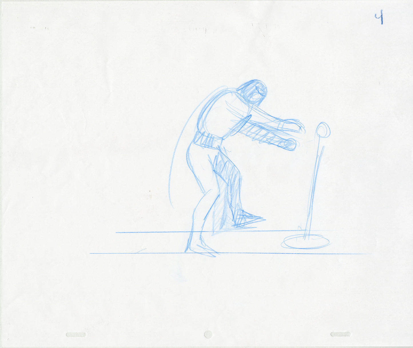 Space Ghost Pulling a Lever (Set of 7) Animation - Steve Rude Art