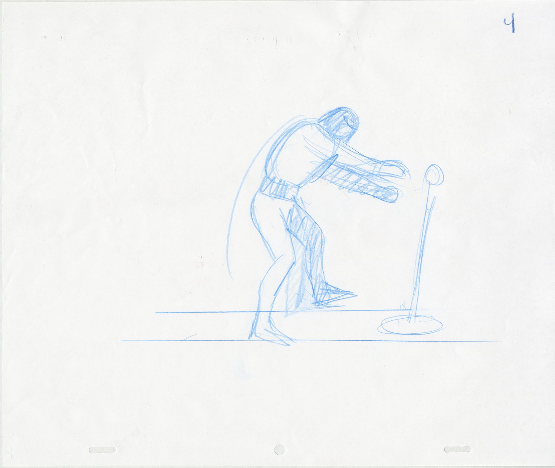 Space Ghost Pulling a Lever (Set of 7) Animation - Steve Rude Art