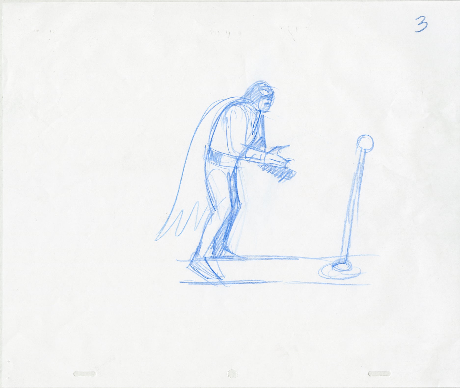 Space Ghost Pulling a Lever (Set of 7) Animation - Steve Rude Art