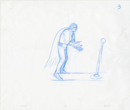 Space Ghost Pulling a Lever (Set of 7) Animation - Steve Rude Art