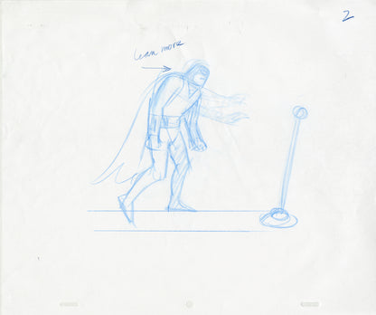 Space Ghost Pulling a Lever (Set of 7) Animation - Steve Rude Art