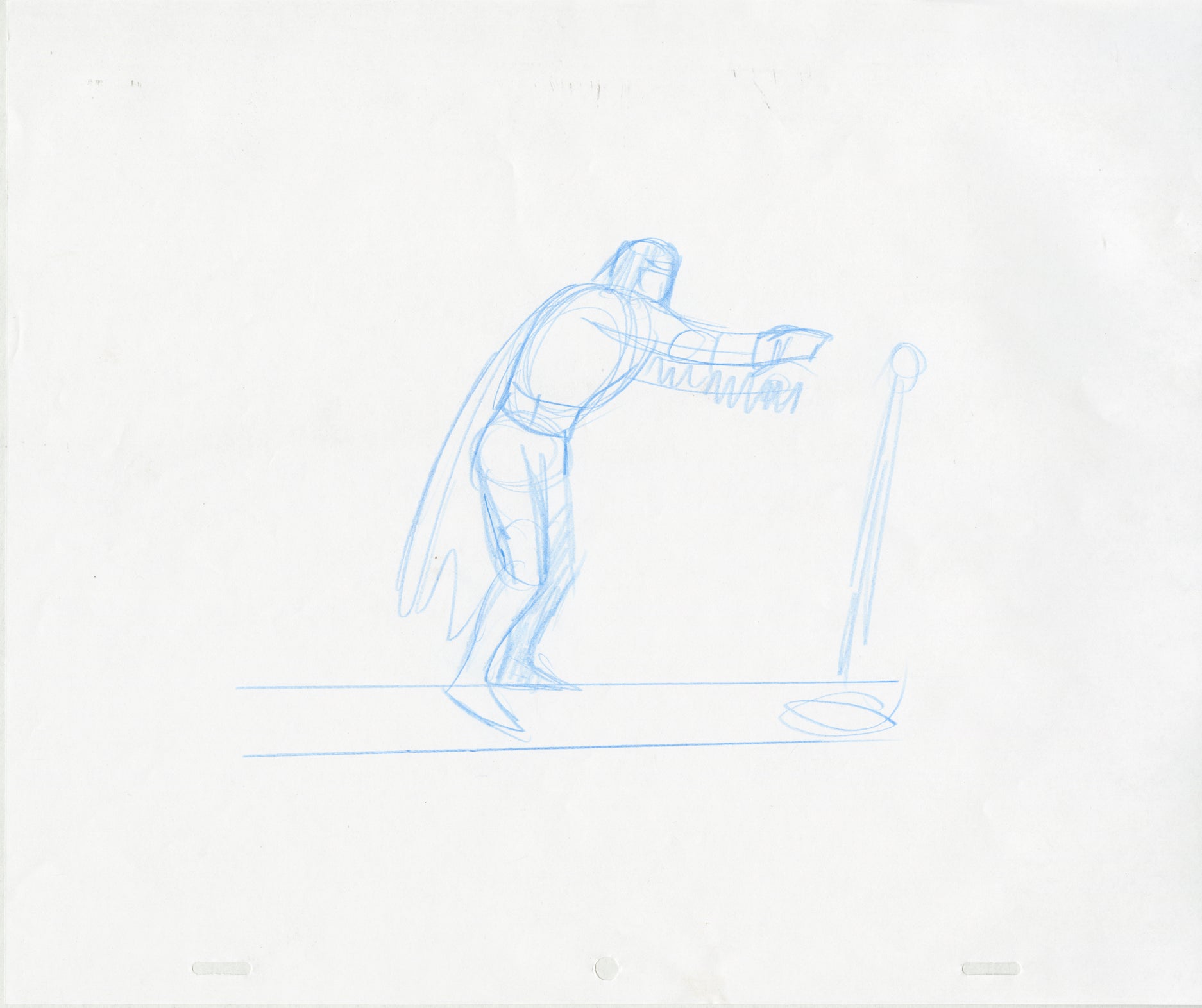 Space Ghost Pulling a Lever (Set of 7) Animation - Steve Rude Art