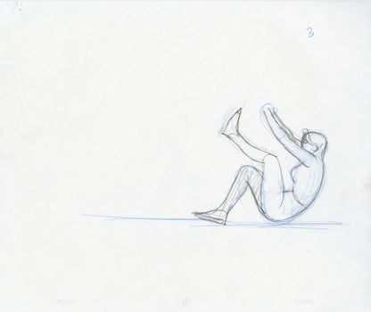 Sundra "Stomach Throw"  Bad Guy (Set of 9) Animation - Steve Rude Art