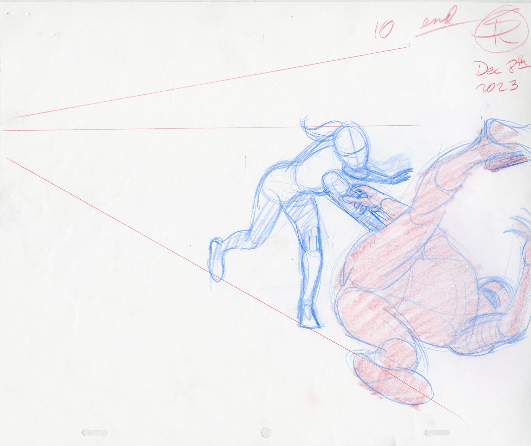 Sundra Throwing an Enemy (Set of 5) Animation - Steve Rude Art