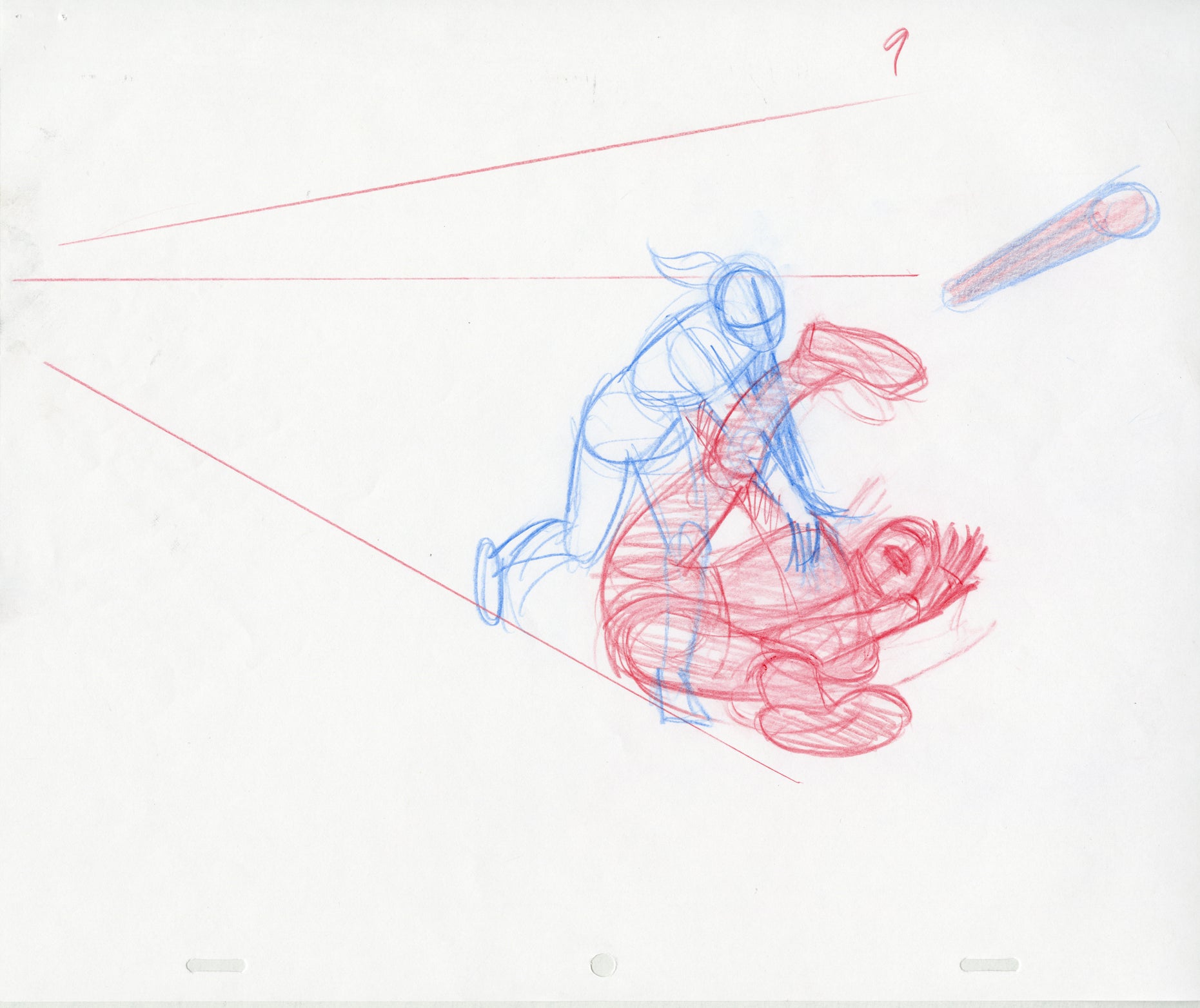 Sundra Throwing an Enemy (Set of 5) Animation - Steve Rude Art