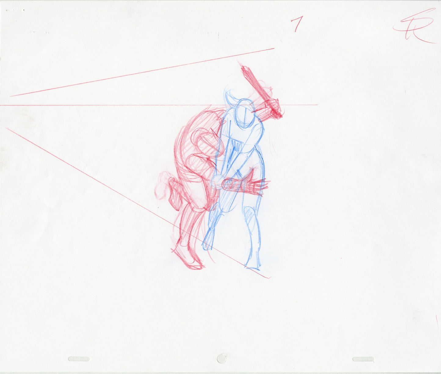 Sundra Throwing an Enemy (Set of 5) Animation - Steve Rude Art