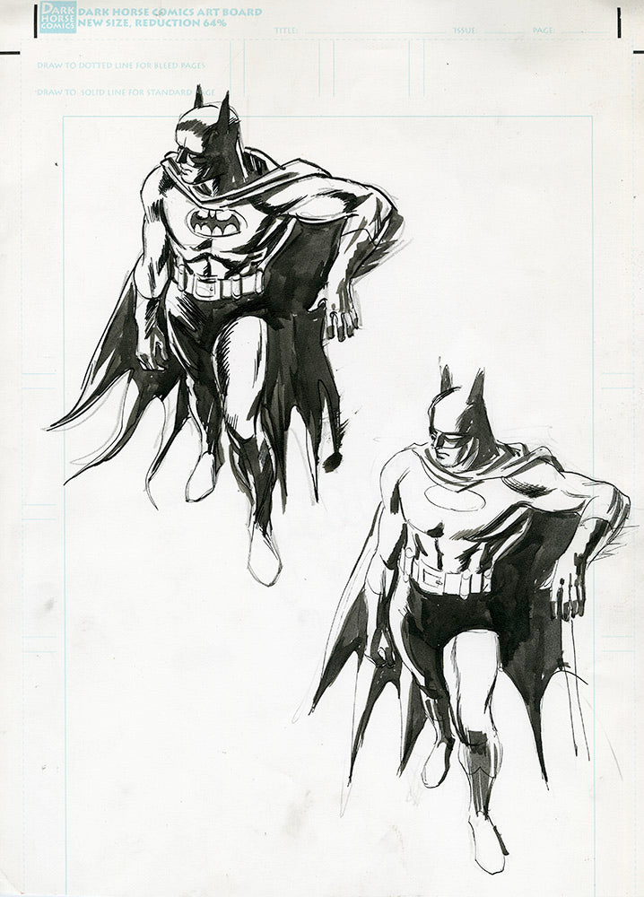 Batman Pen and Ink Artwork - Steve Rude Art