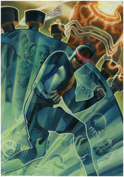 The Coming of Gourmando Cover for 9x12 Trade Paperback - Steve Rude Art