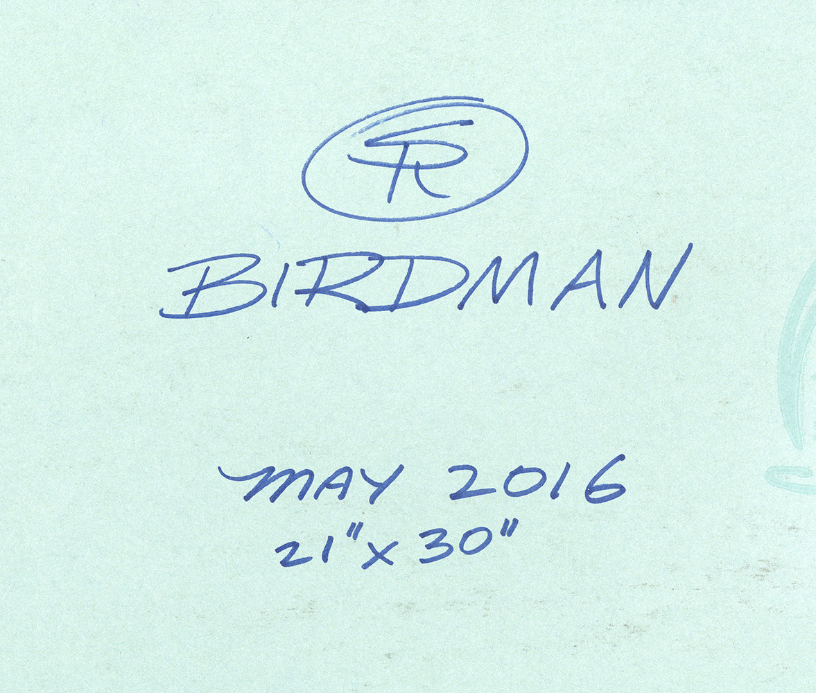 Birdman Future Quest Unpublished Cover - Steve Rude Art