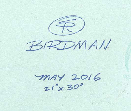 Birdman Future Quest Unpublished Cover - Steve Rude Art