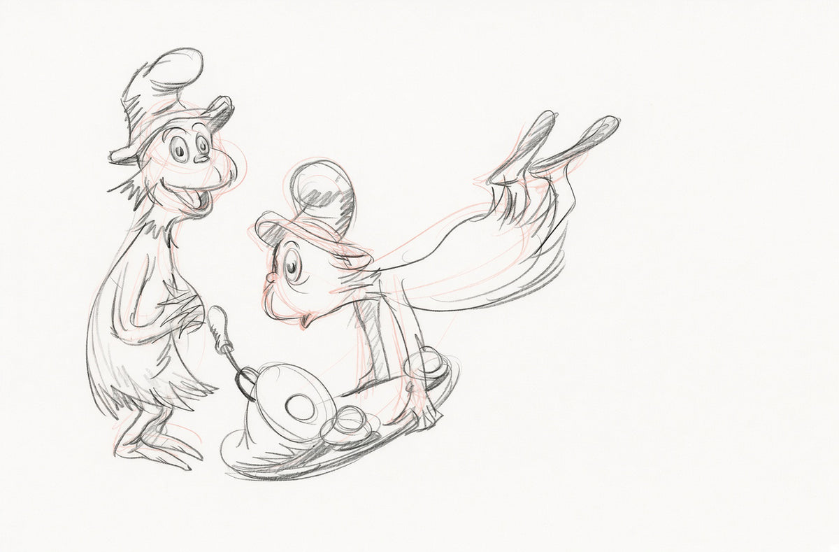 Doctor Seuss Cat in the Hat Pencil Sketch
