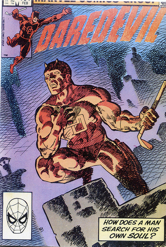 Dare Devil Pen and Ink with Reference