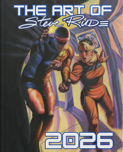 2026 Art of Steve Rude Sketchbook Escape Hardcover Signed - Steve Rude Art