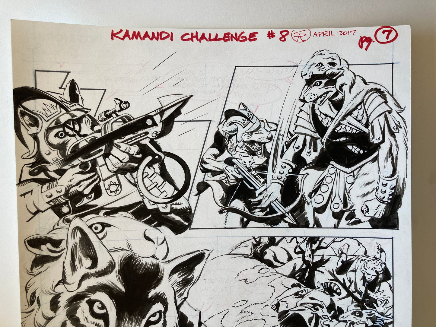 Kamandi Challenge 8 Page 07 Original Art