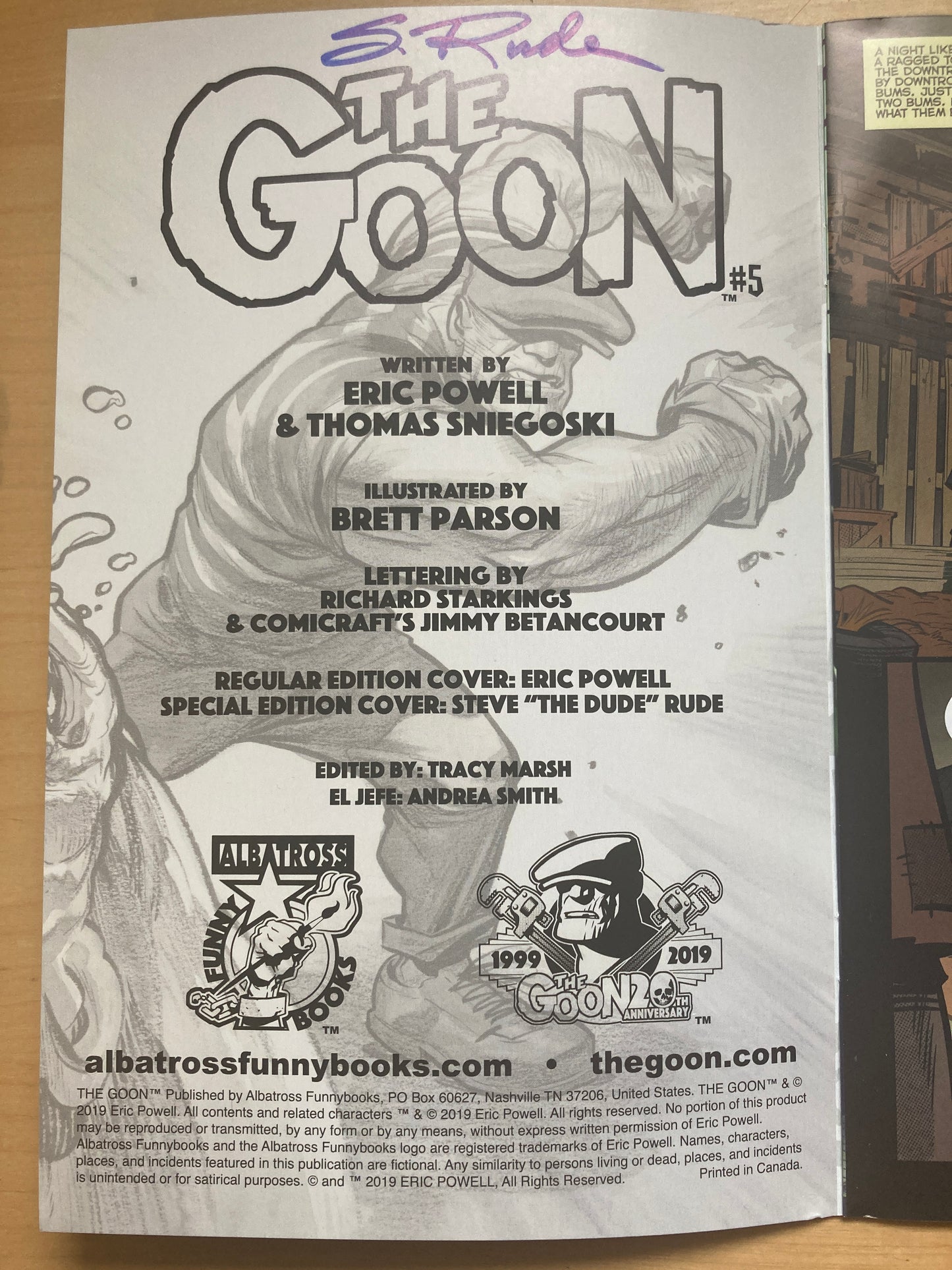 The Goon Comic No 5 Cover B