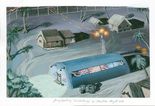 Invisible Monster Scene Jonny Quest Animation BG Study