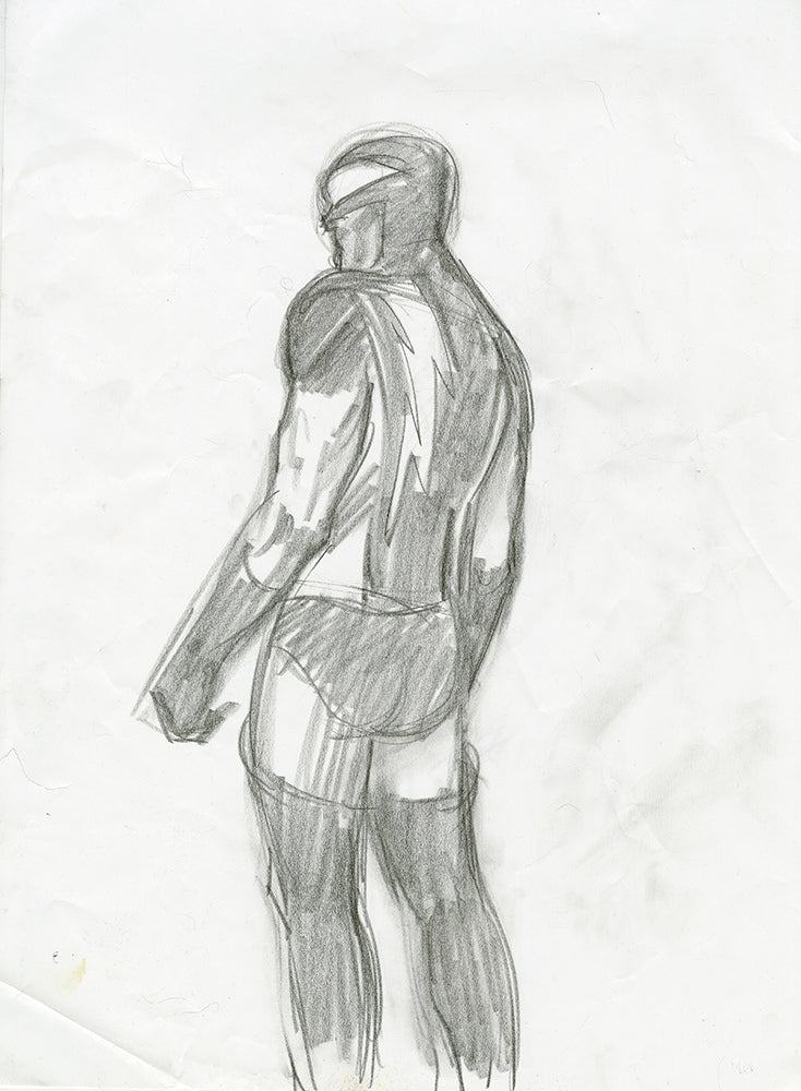 Nexus Back View Pencil Sketch – Steve Rude Art