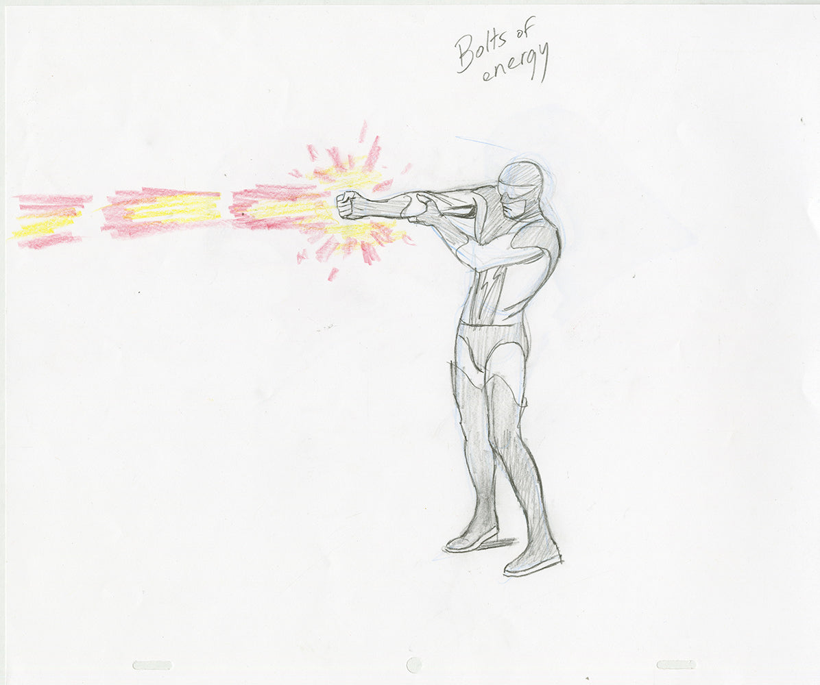 Nexus Bolts of Energy Animation Double-sided - Steve Rude Art