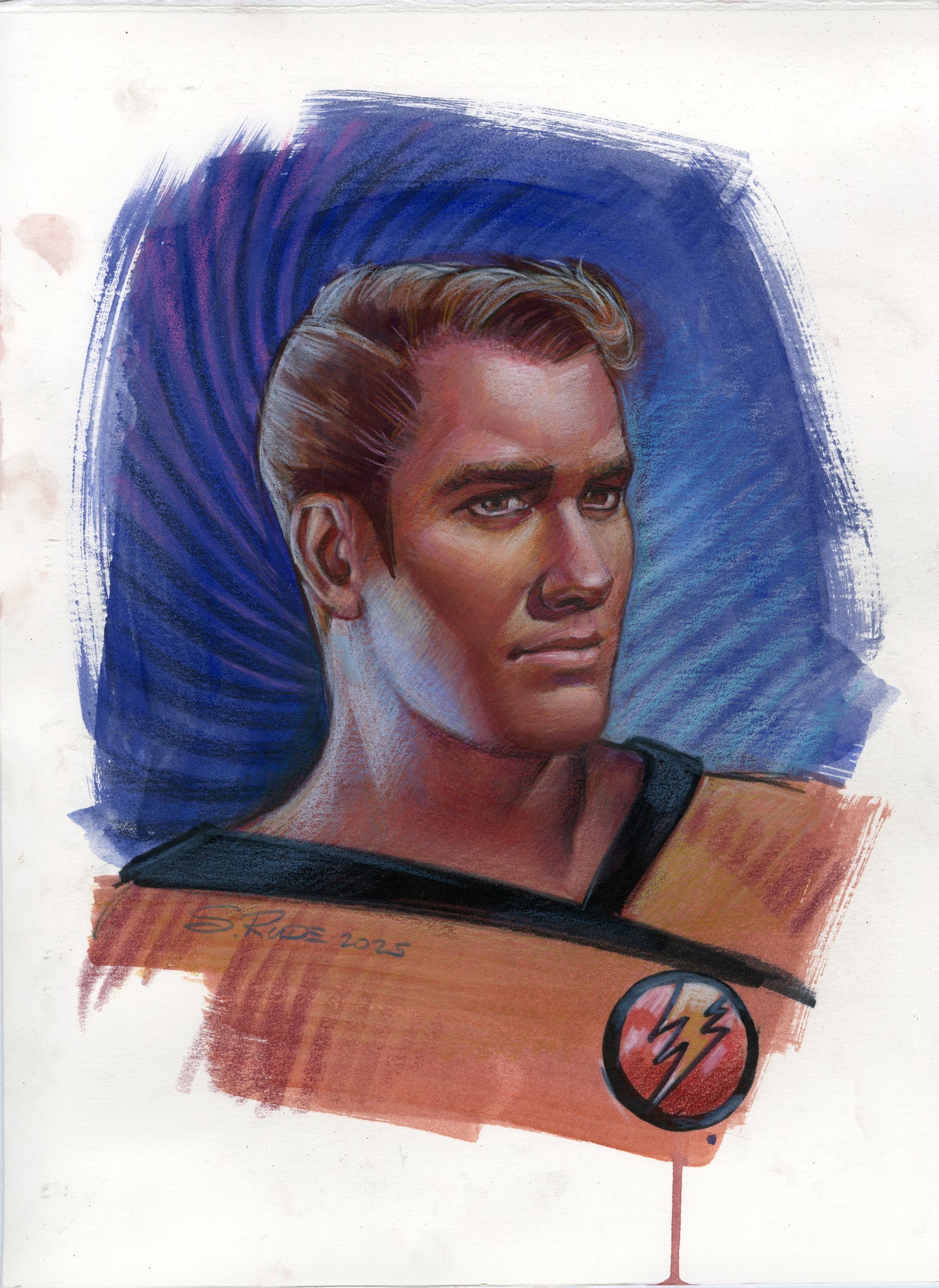 Horatio/Nexus Portrait Double-sided Study - Steve Rude Art