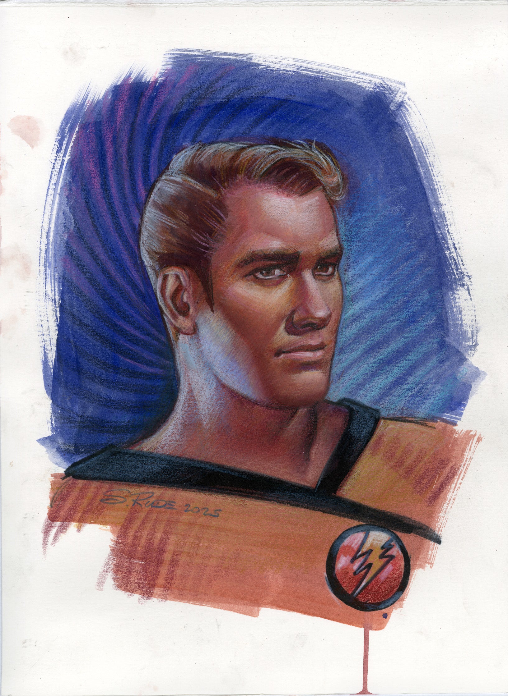 Horatio/Nexus Portrait Double-sided Study - Steve Rude Art