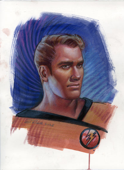 Horatio/Nexus Portrait Double-sided Study - Steve Rude Art