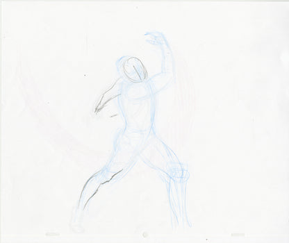 Nexus Throwing Left Pose Animation - Steve Rude Art