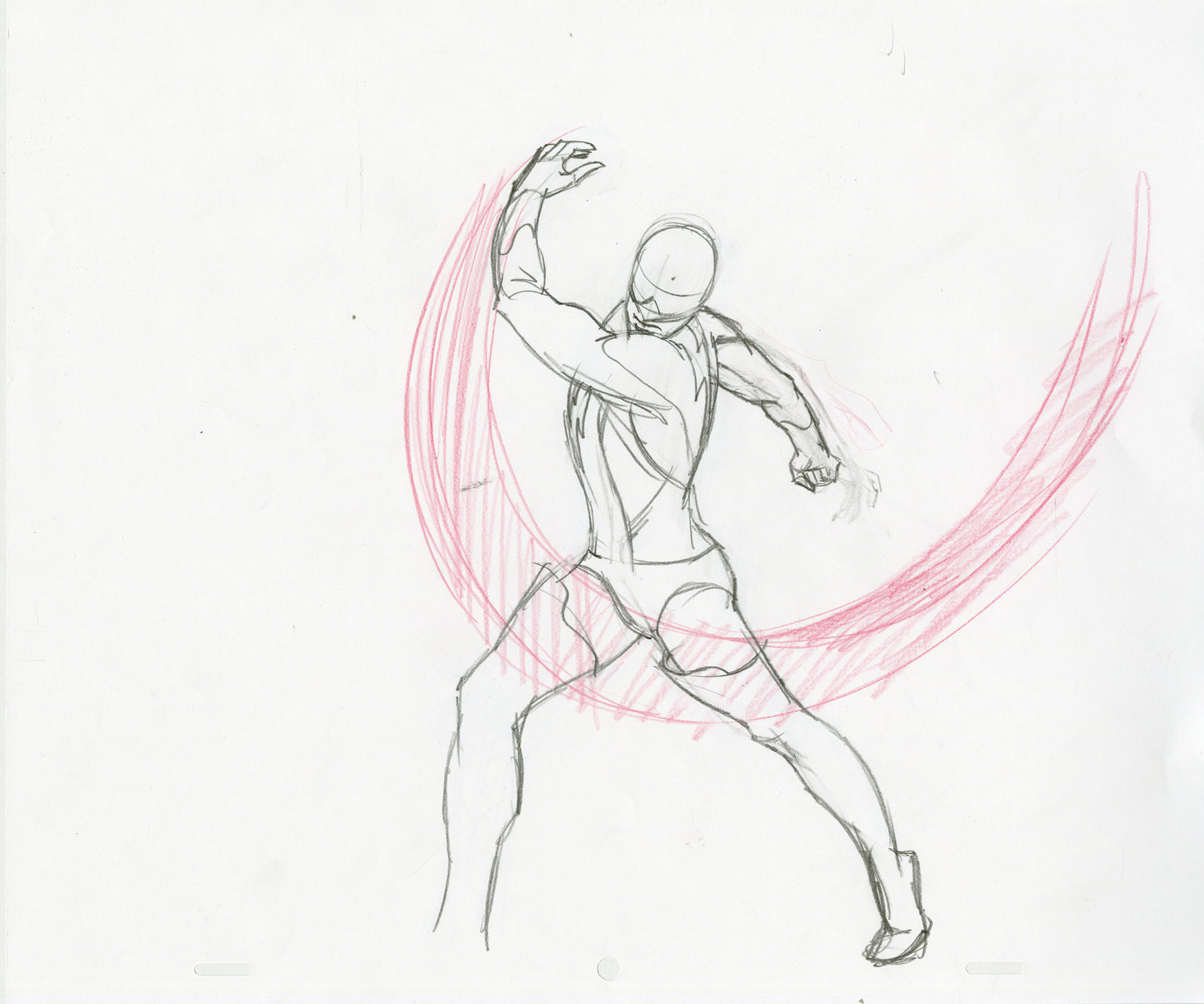 Nexus Throwing Left Pose Animation - Steve Rude Art
