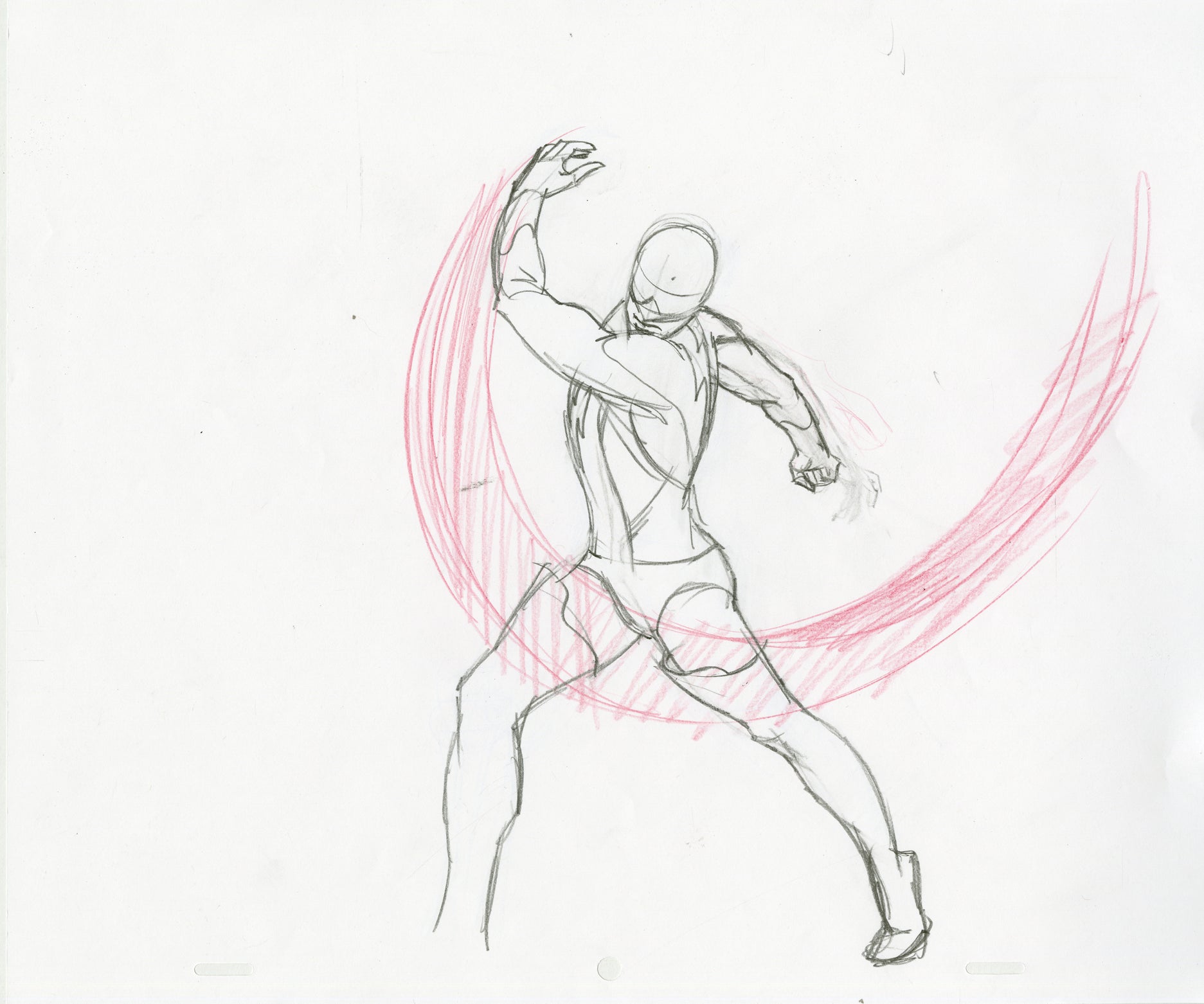 Nexus Throwing Left Pose Animation - Steve Rude Art