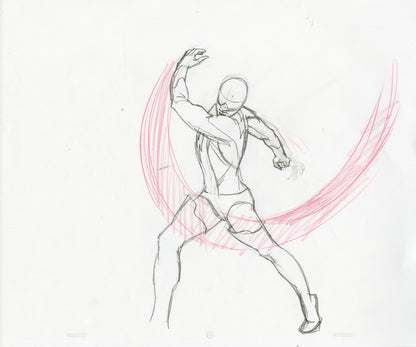 Nexus Throwing Left Pose Animation - Steve Rude Art