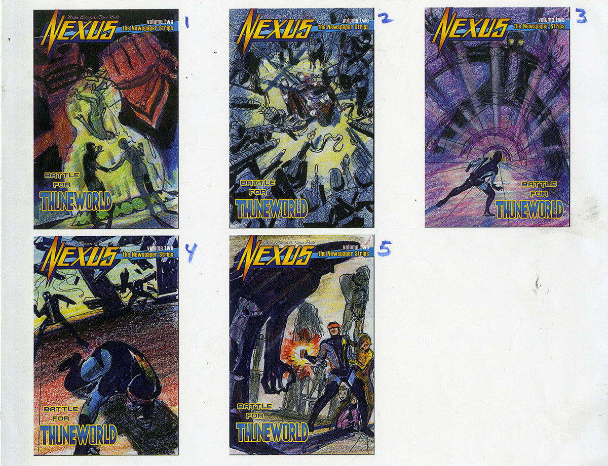 Nexus Thuneworld Cover Roughs (Books 3 & 4)