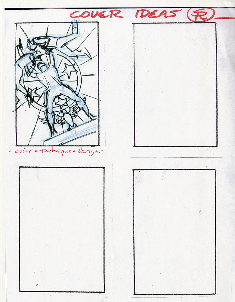 Private American cover rough 3 by Steve Rude